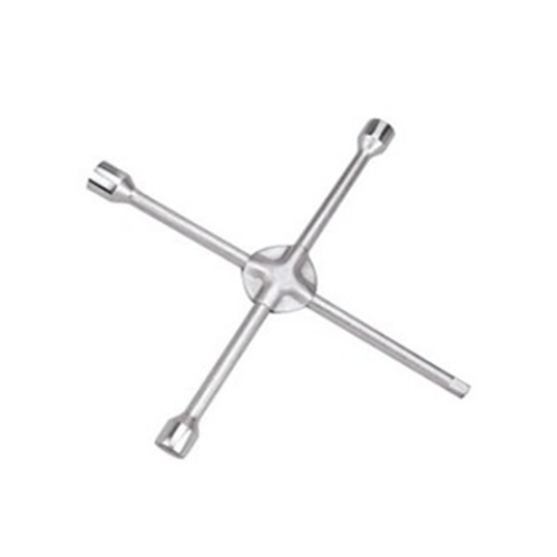 Cross Wheel Spanner - Reinforced (Chrome Plated)